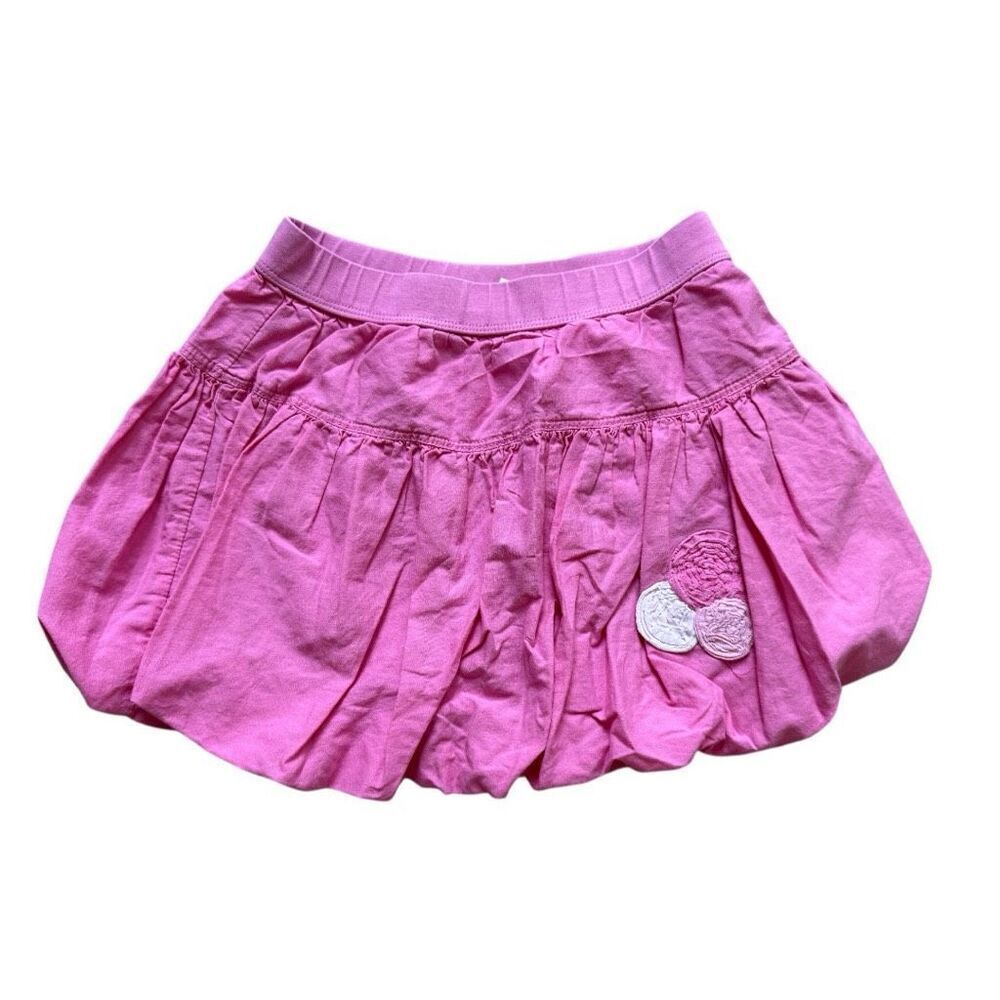 Toddler Girls Savannah Bright Pink Pull-On Bubble Skirt - Sz 4T